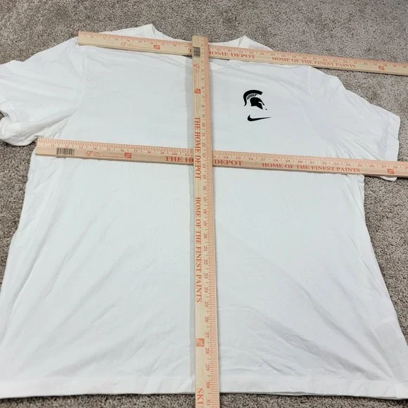 Nike Dri Fit Men's 3XL Michigan State Spartans Size 3XL White T Shirt - Picture 3 of 5